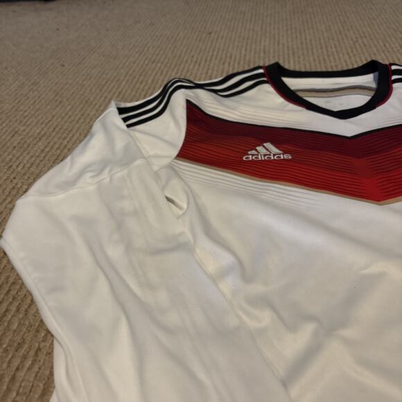Germany Jersey authentic World Cup 2014 Shirt Long Sleeve Adidas Size Medium - Picture 4 of 11